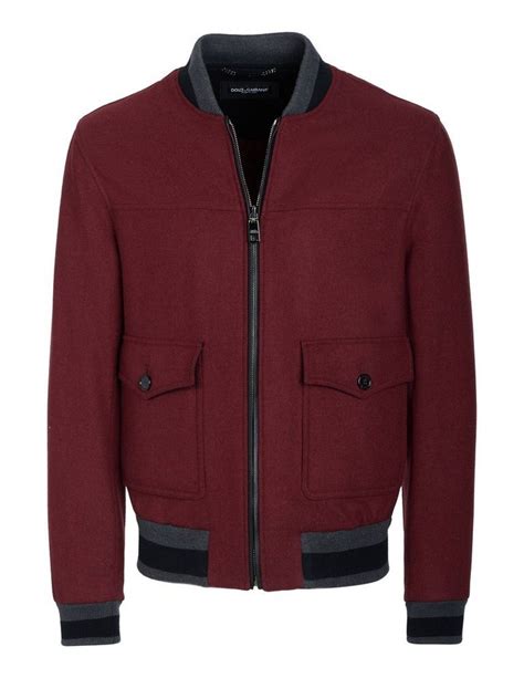 dolce gabbana bomberjacke herren kariert|Wool.